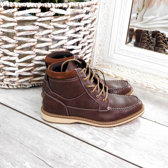 NWT- GOODFELLOW & CO JARRETT MENS LACE WORK BOOTS - Picture 3 of 7